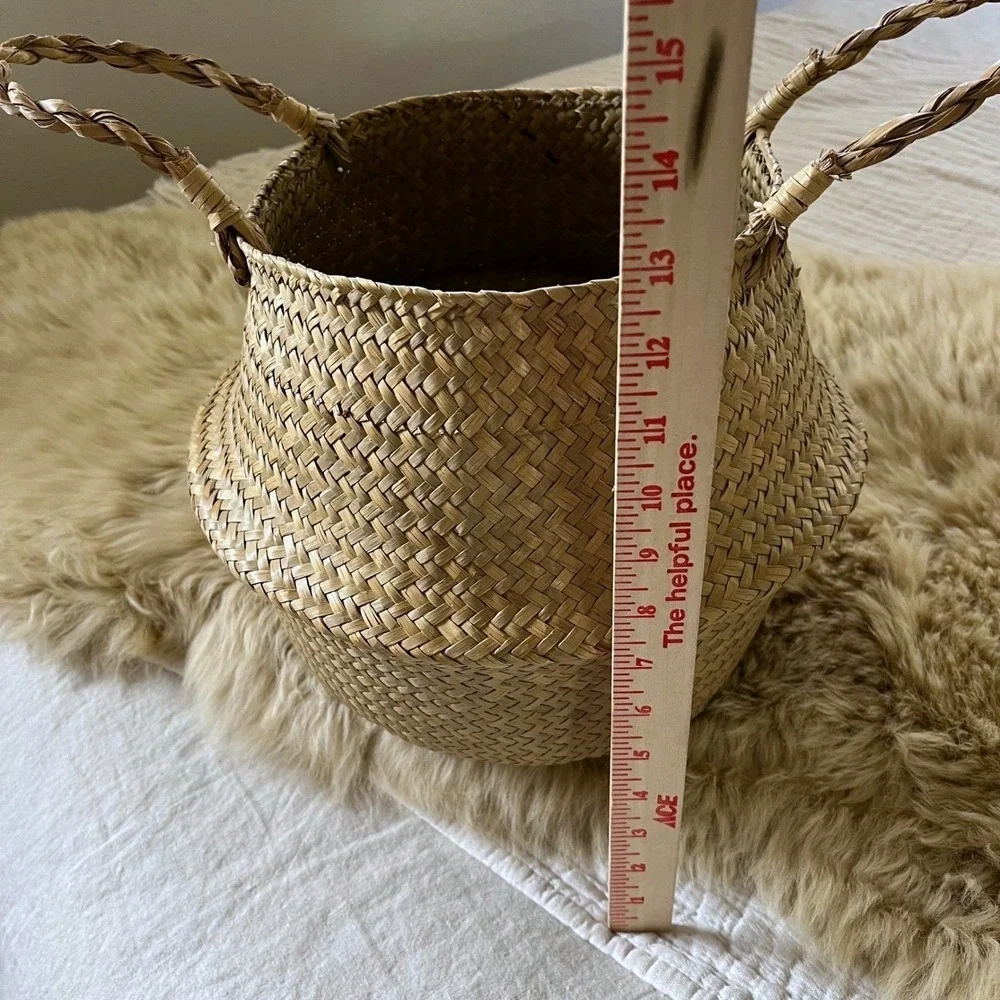 Vintage Woven Market Basket